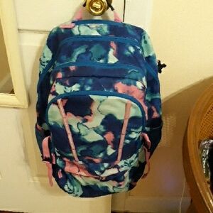 Lands' End Blue and Pink Backpack